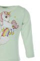 Unicorn Baskılı Uzun Kol Body / Yeşil