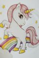 Unicorn Baskılı Uzun Kol Body / Beyaz