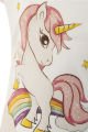 Unicorn Baskılı Kısa Kol Body / Beyaz