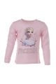 Elsa Frozen Baskılı Kız Çocuk Uzun Kol Body-Pembe Renk