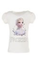 Elsa Frozen Baskılı Tişört-Krem Renk