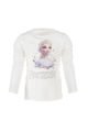 Elsa Frozen Baskılı Kız Çocuk Body-Krem Renk