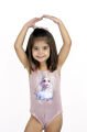 Elsa Baskılı Parıltılı Askılı Çıtçıtlı Kız Body&Mayo / Pembe