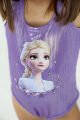 Elsa Baskılı Parıltılı Askılı Çıtçıtlı Kız Body&Mayo / Lila