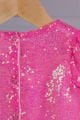 Kız Çocuk Parıltılı Pullu Crop – Pembe