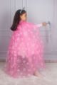Kız Çocuk Elsa Frozen Pelerin, Taç ve Asa 3’lü Set – Pembe | 3-10 Yaş
